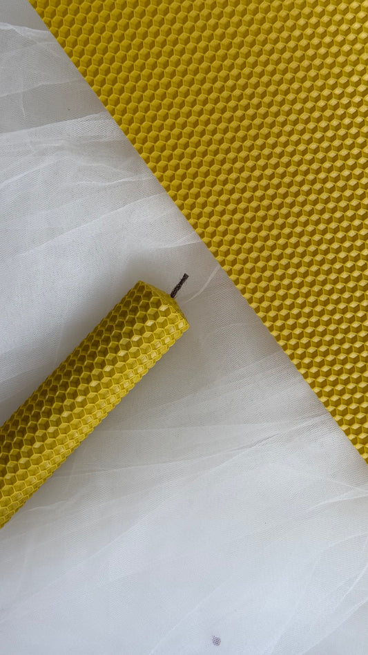 Lemon colored wax sheets