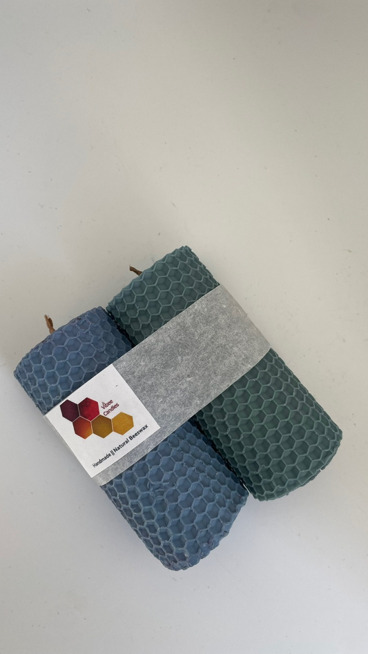 Pack velas color Denim y Eucalipto