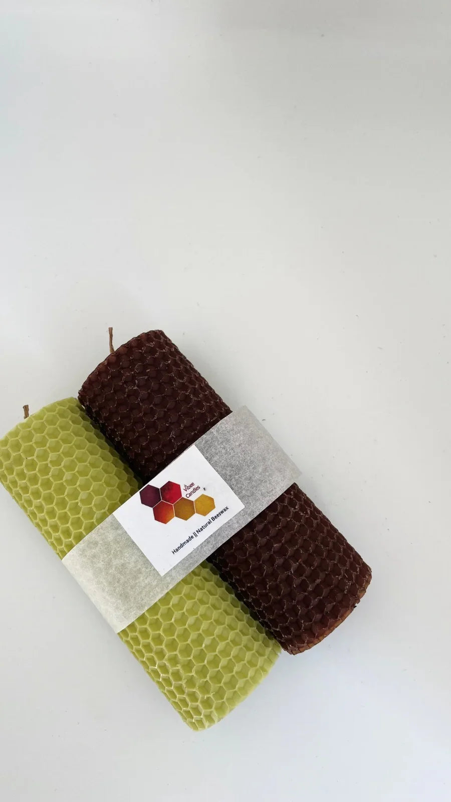 Pack of Olive and Chocolate colored candles