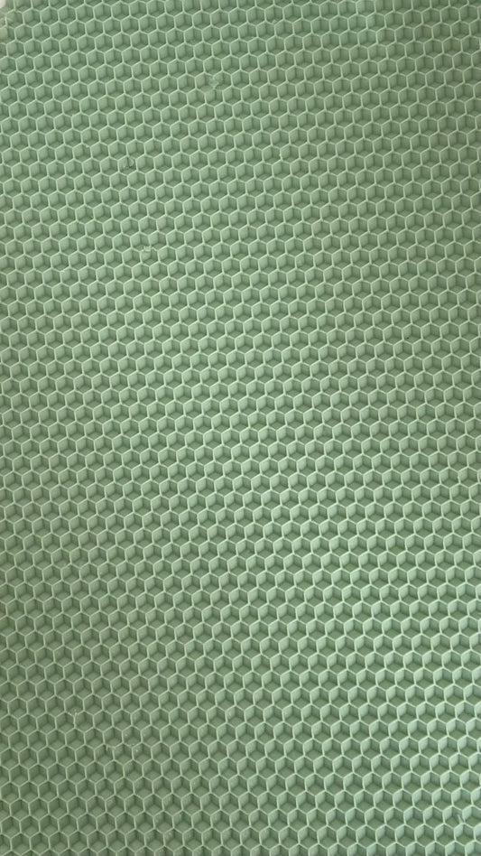 Pistachio colored wax sheets