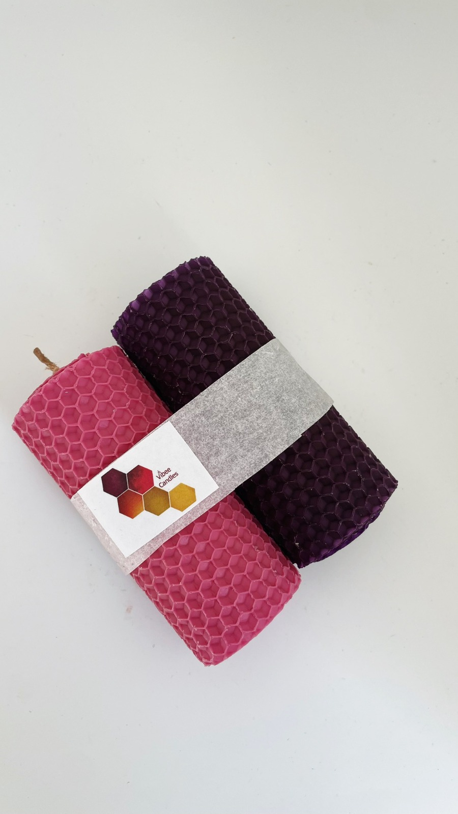 Pack velas color Rosa y Morado
