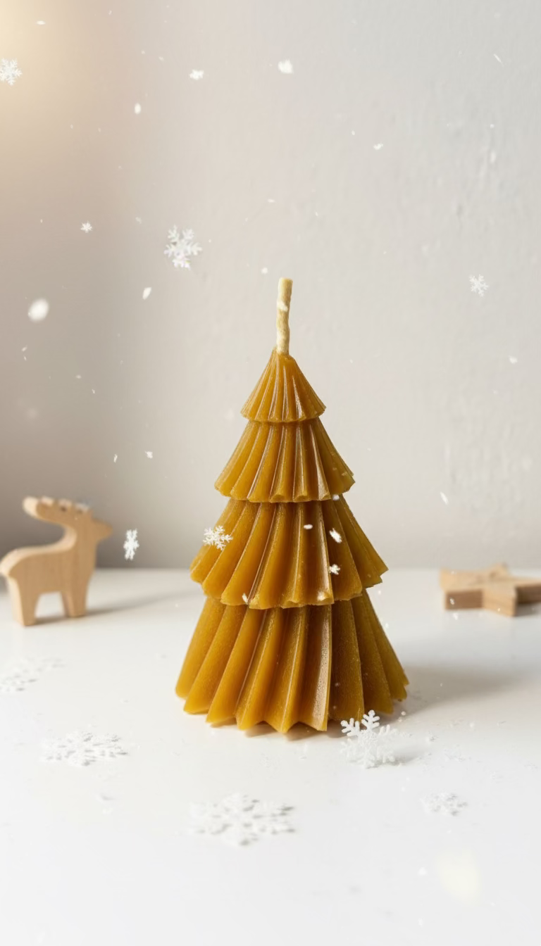 Vela Arbol de Navidad color Amarillo
