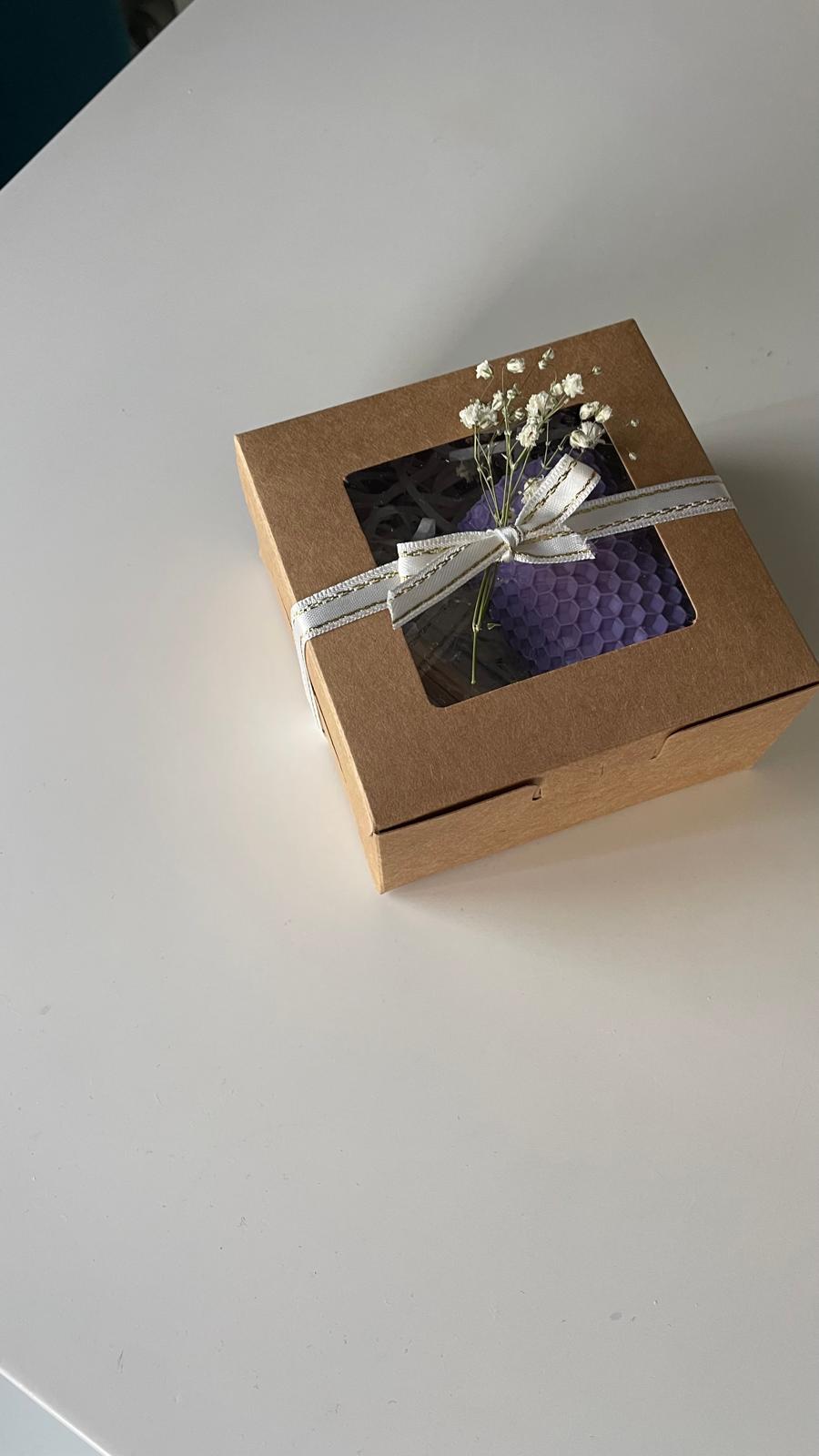Pack Navideño – Vela de Cera de Abeja + Cerillas de Colores