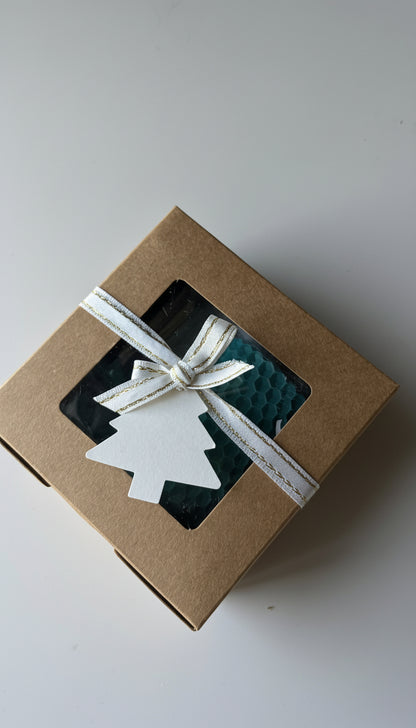 Christmas Pack – Beeswax Candle + Colored Matches
