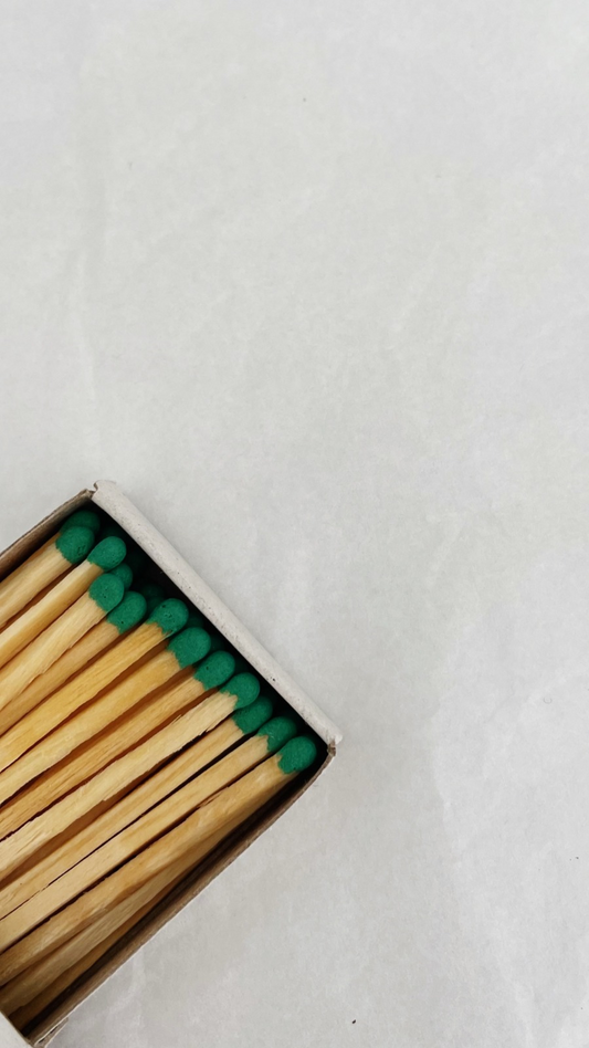 Cerillas con fósforo color Verde