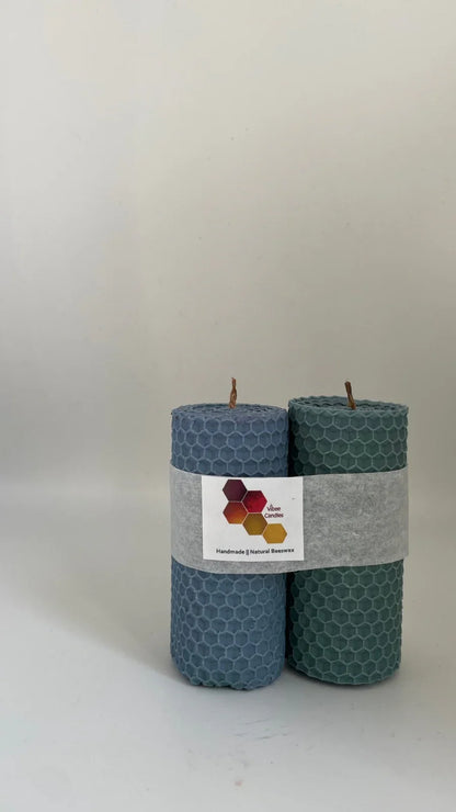 Pack of Green and Emerald colored candles